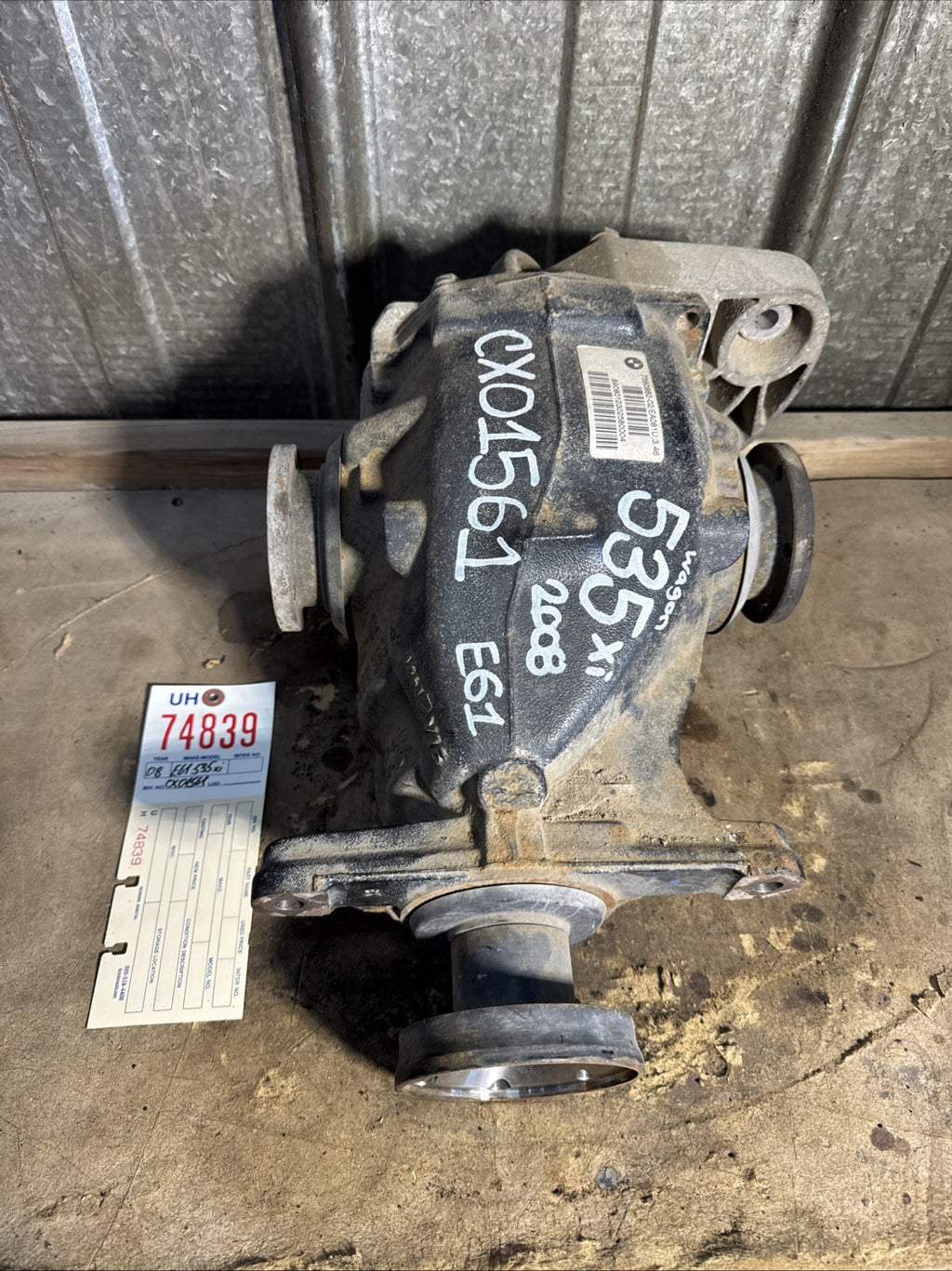 BMW REAR DIFFERENTIAL E61 SERIES 535Xi AUTOMATIC FINAL DRIVE 3.46 7560882
