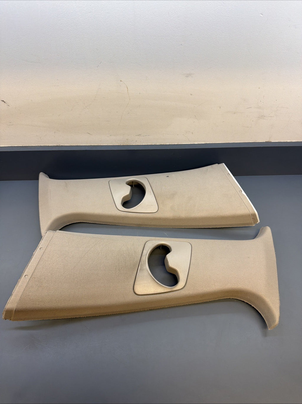 2007 - 2013 BMW X5 LEFT&RIGHT UPPER B PILLAR TRIM PANEL GRAY 7129751 7129752