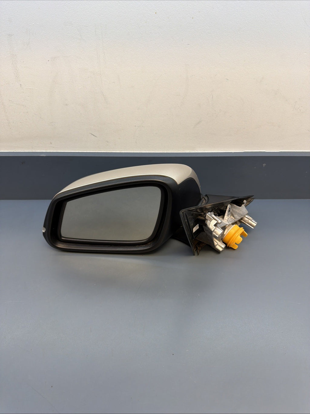 2012-2016 BMW 328i Driver Left Side Power F30 Door Mirror Grey E1021185 Oem