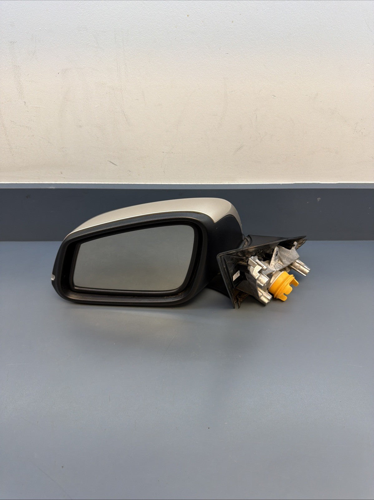 2012-2016 BMW 328i Driver Left Side Power F30 Door Mirror Grey E1021185 Oem