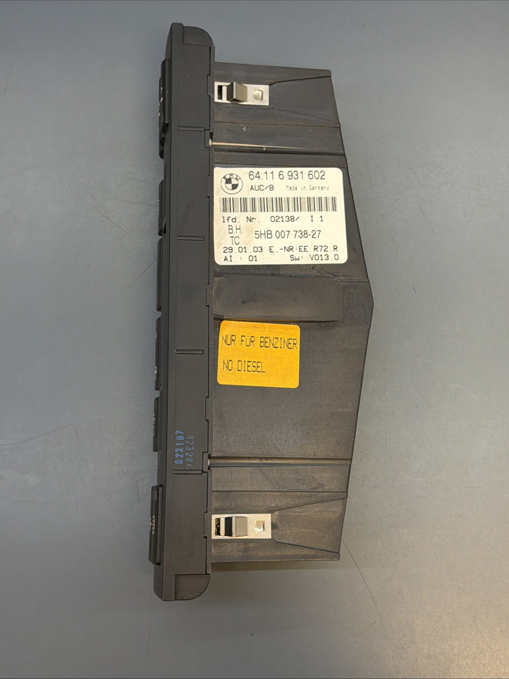 00-06 BMW 3 SERIES E46 A/C HEATER TEMPERATURE CLIMATE CONTROL OEM 64116931602