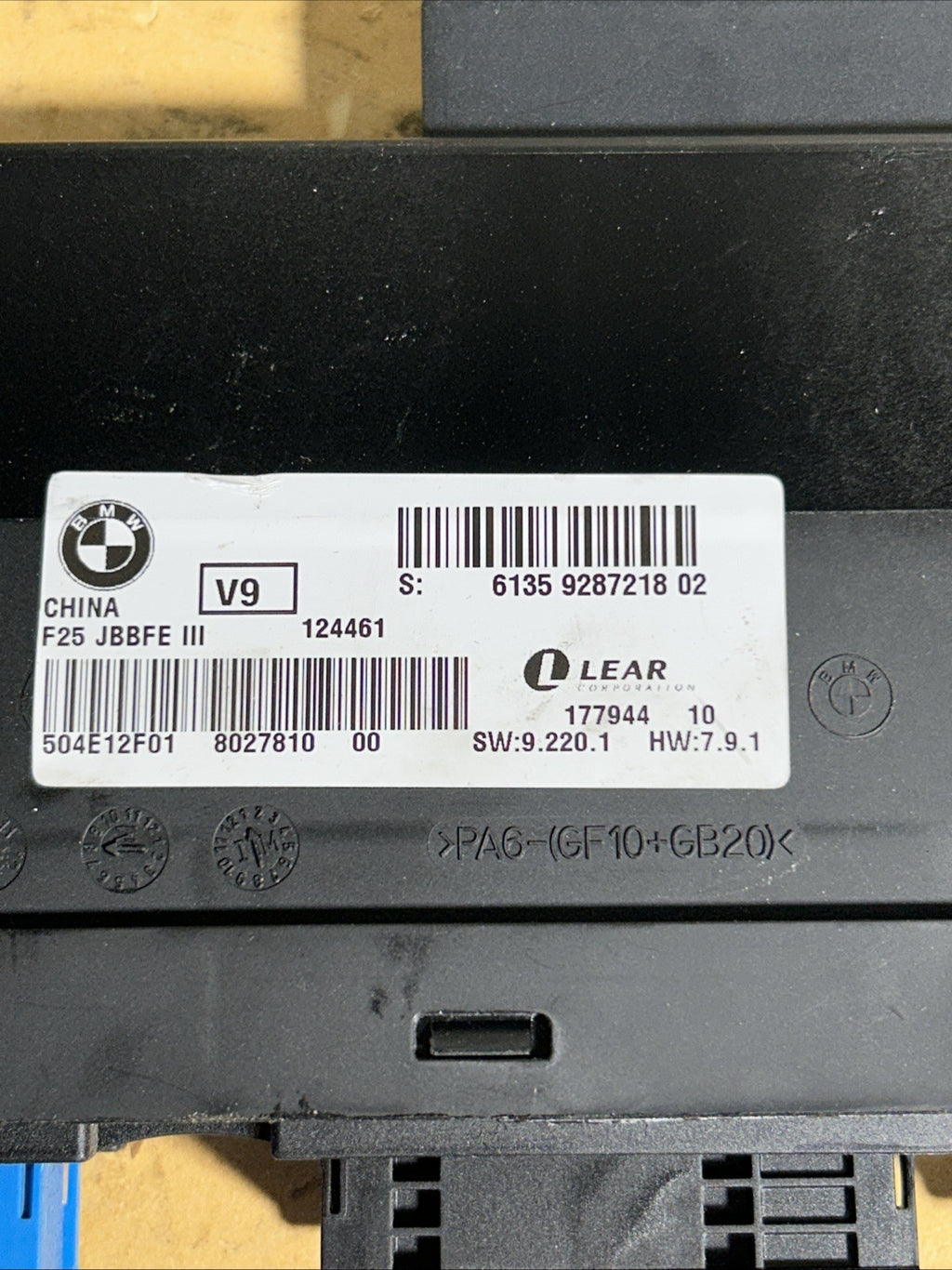 2011-2017 BMW X3 F25 Junction Body Control Module OEM 9287218