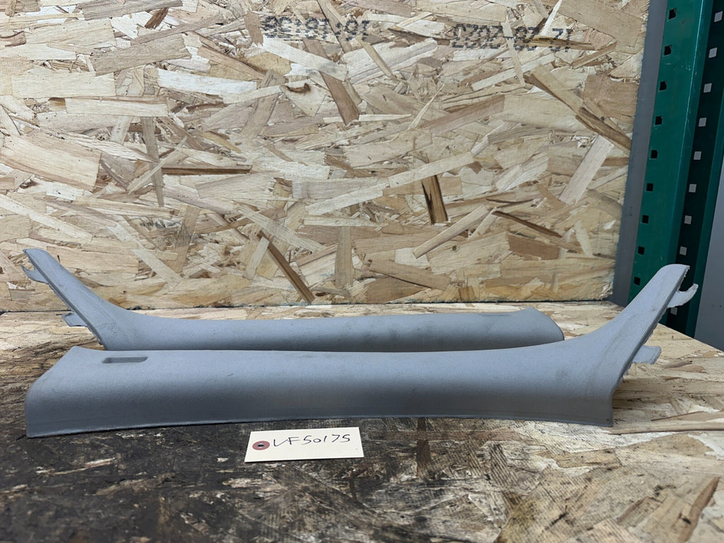 BMW 2006-2012 E90 GRAY DRIVER+PASSANGER SIDE A PILLAR TRIM COVER OEM 7058331+2
