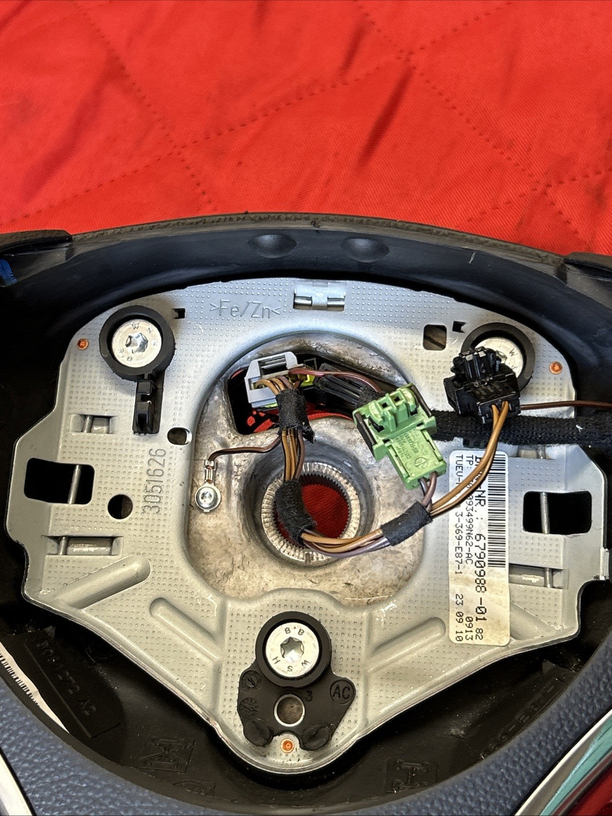 BMW 2006-2013 E9X 3 SERIES BLACK LEATHER STEERING WHEEL SPORT OEM 3051626