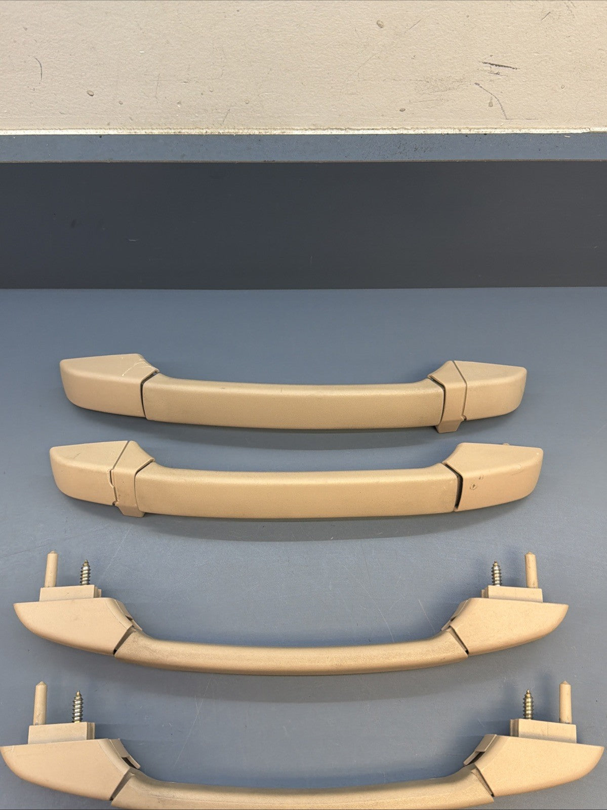 00-06 BMW E46 Headliner Grab Handle Set Front Rear Left Right Beige 8231321