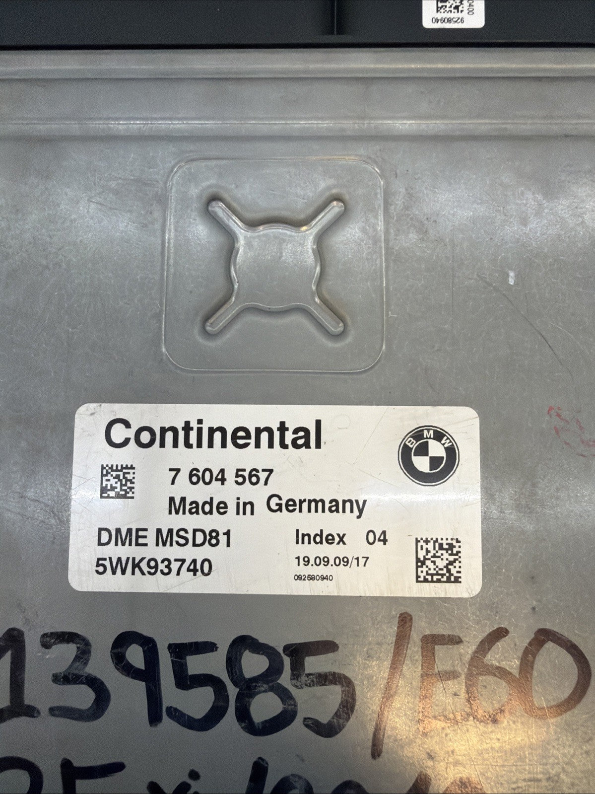 BMW N54 Engine Computer Key CAS 3 Module ECU DME Unit E60 E88 E92 MSD81 7604567