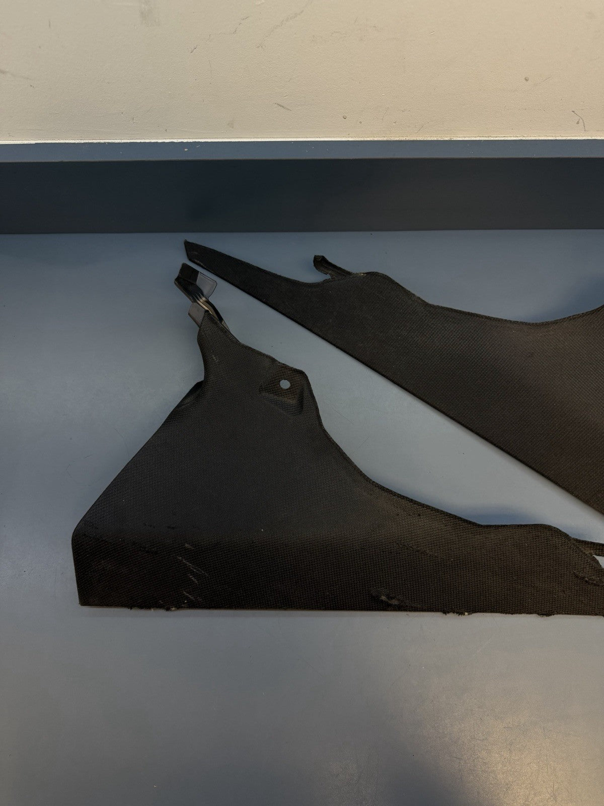 14-20 BMW F32 F82 M4 Coupe Right & Left C Pillar Trim Set Black 7276896 7276895