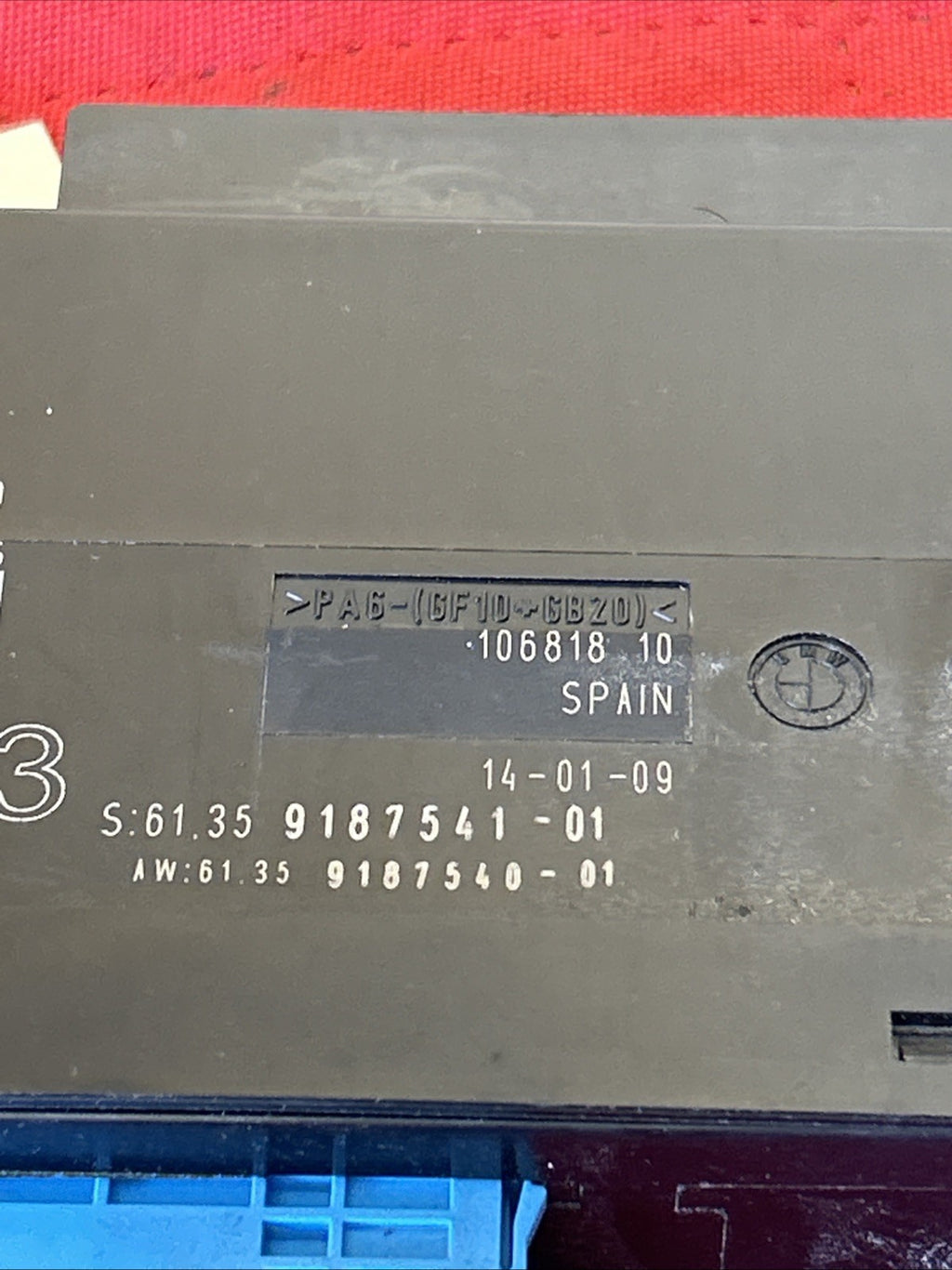 07-13 BMW E90 E92 E93 335i PL2 JBFE2 COMFORT BODY CONTROL MODULE BCM BCU 9187541