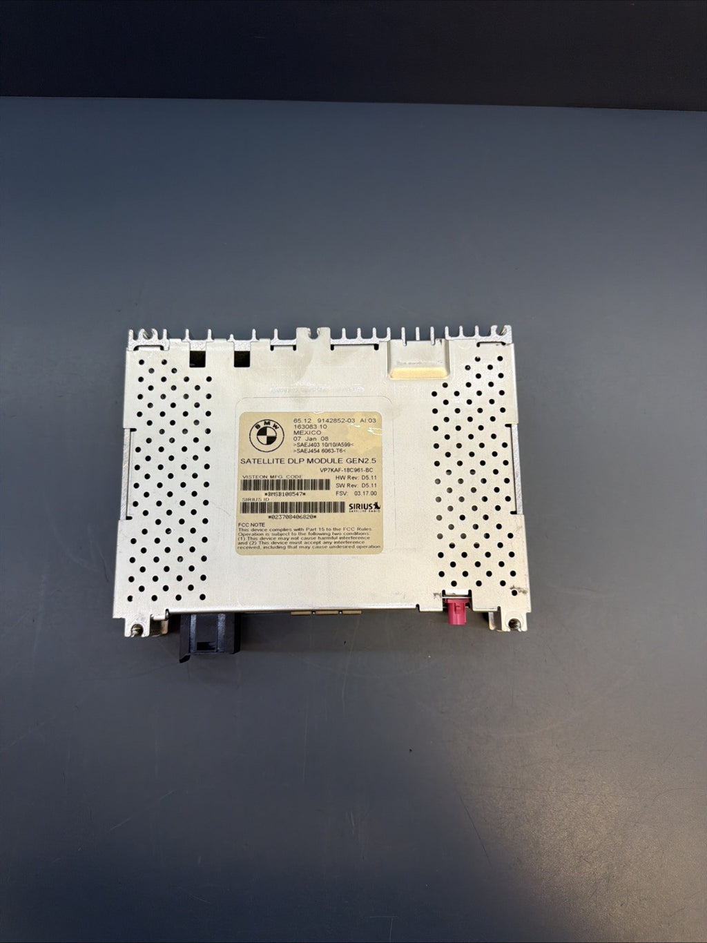 BMW/ X5 1 3 5 6 7 X6 Z4 SERIES OEM SATELLITE RADIO MODULE SIRIUS 9142852