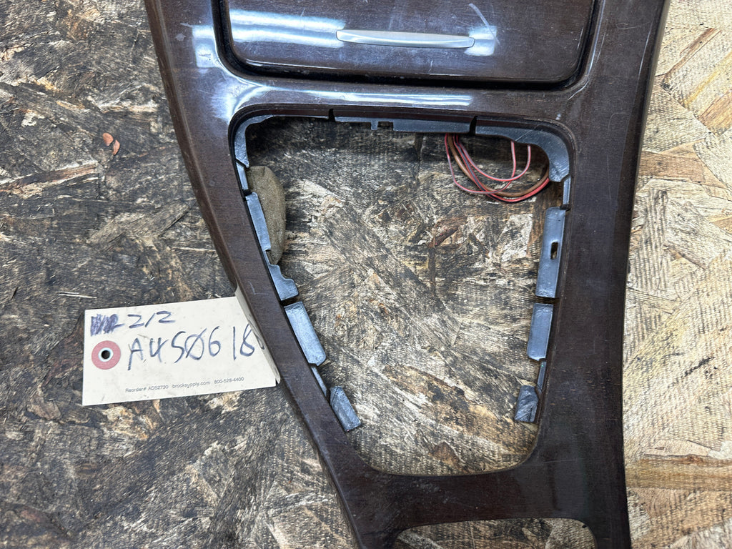 BMW 06-12 E90 3 SERIES NUTWOOD CENTER CONSOLE TRIM PIECE W ASH TRAY 9170875