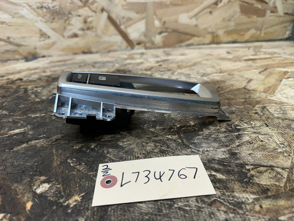 BMW 11-17 F25 X3 F1X 5 SERIES PARKING BRAKE SWITCH + TRIM SILVER OEM 10041037