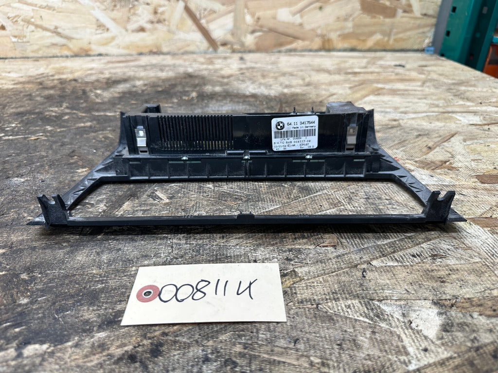BMW 03-10 E83 X3 FRONT CENTER CONSOLE CLIMATE CONTROL PANEL BLACK OEM 3417544