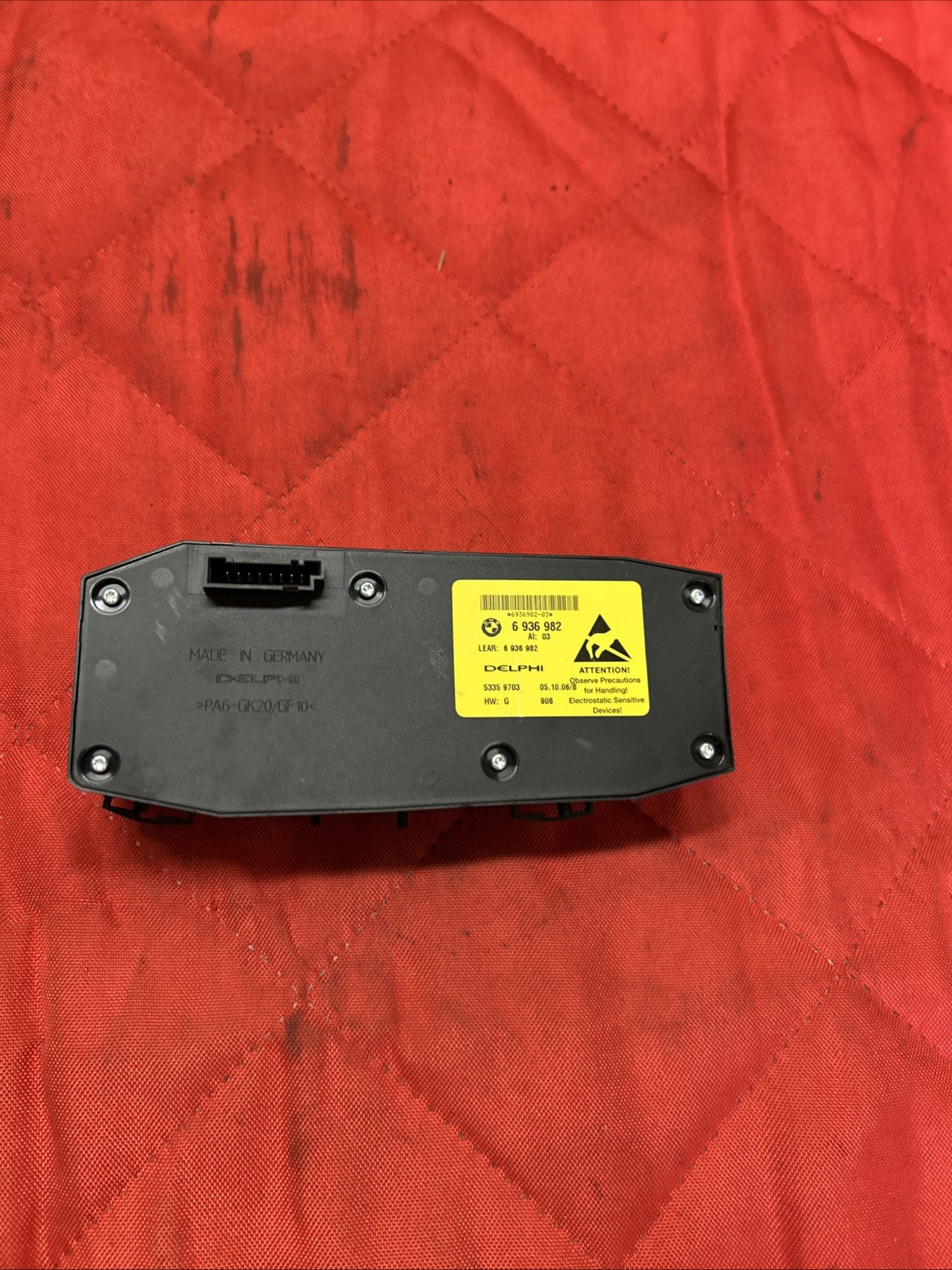 06-13 BMW E92 E90 Front Right Passenger Seat Control Switch Set OEM 6936982