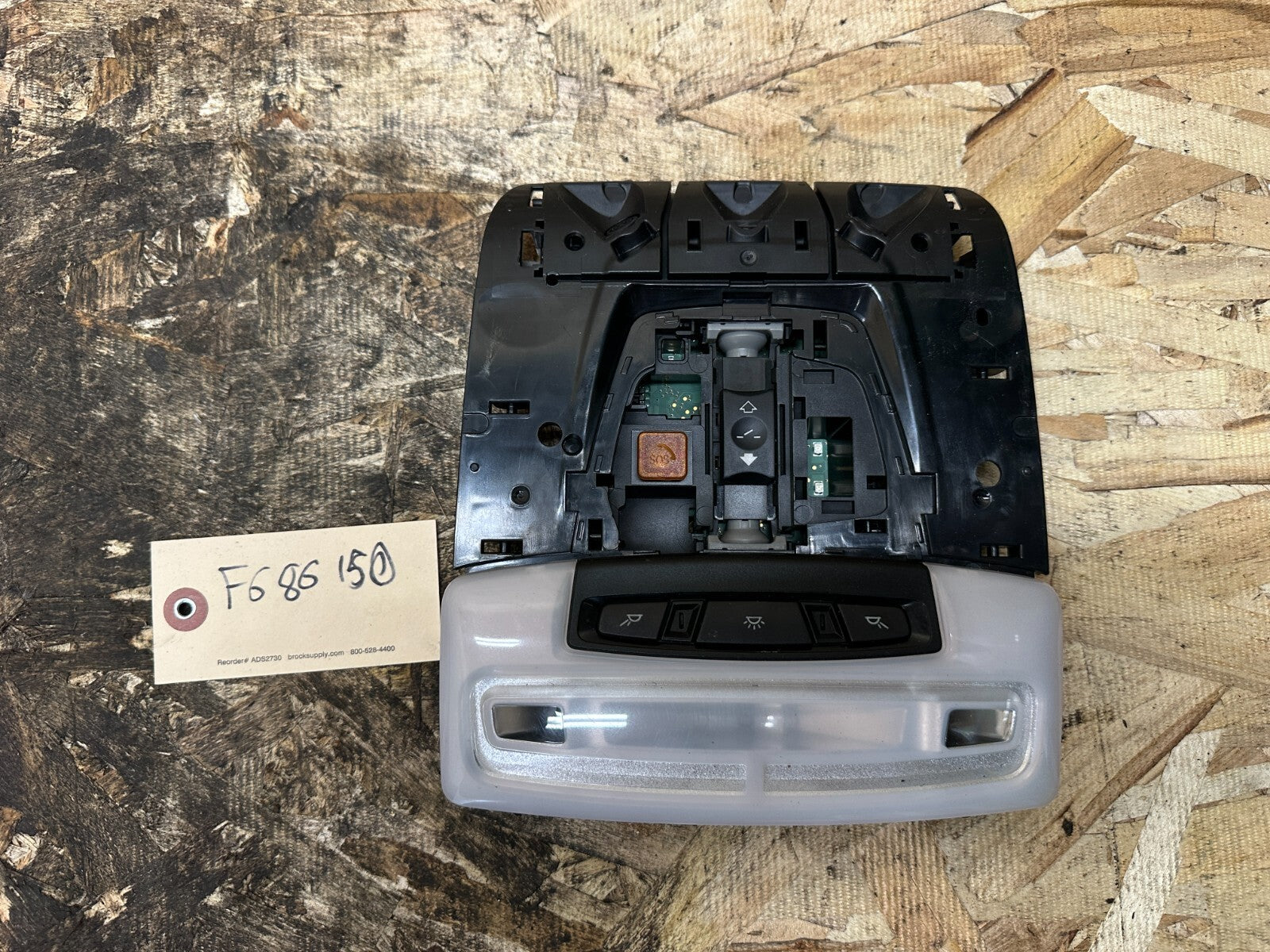 BMW 2012-2019 F30 3 SERIES FRONT ROOF DOME LIGHT SUNROOF SWITCH OEM 9317410
