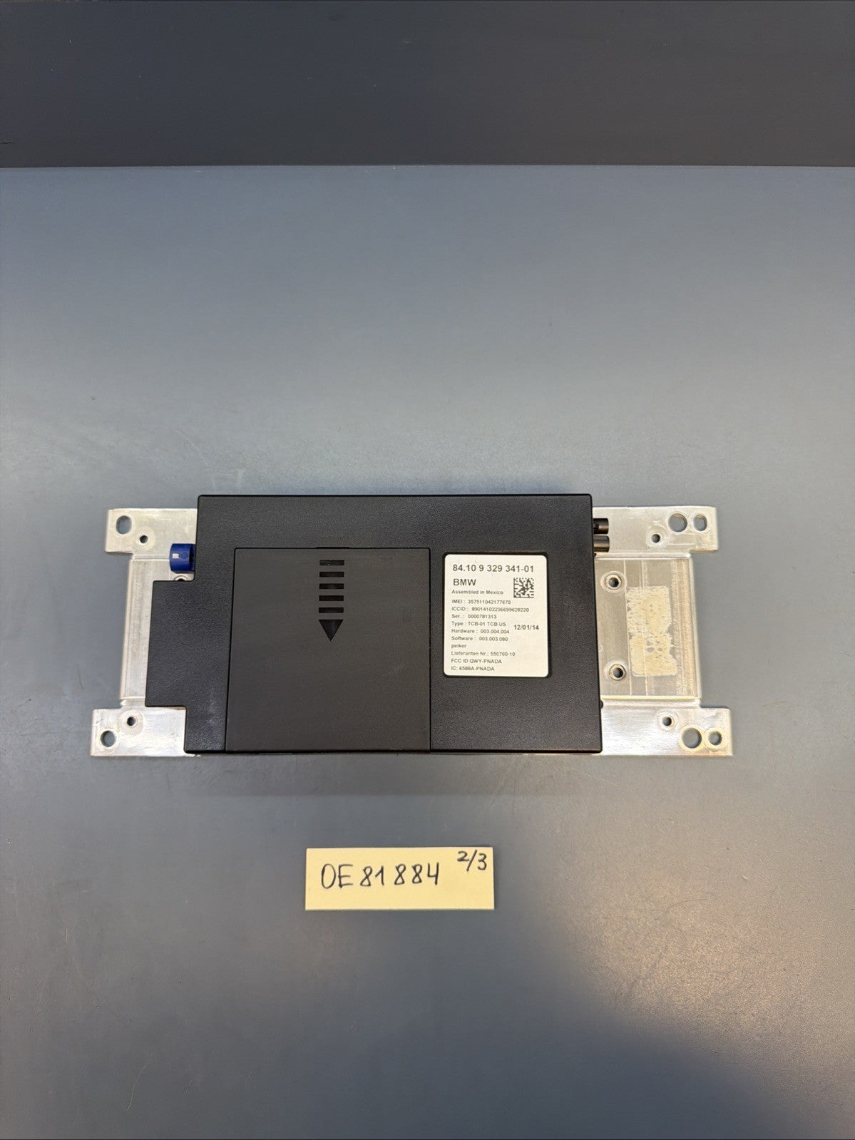 2014 - 2017 BMW F06 F10 F22 F30 F32 F25 Telematics Control Unit Module 9329341