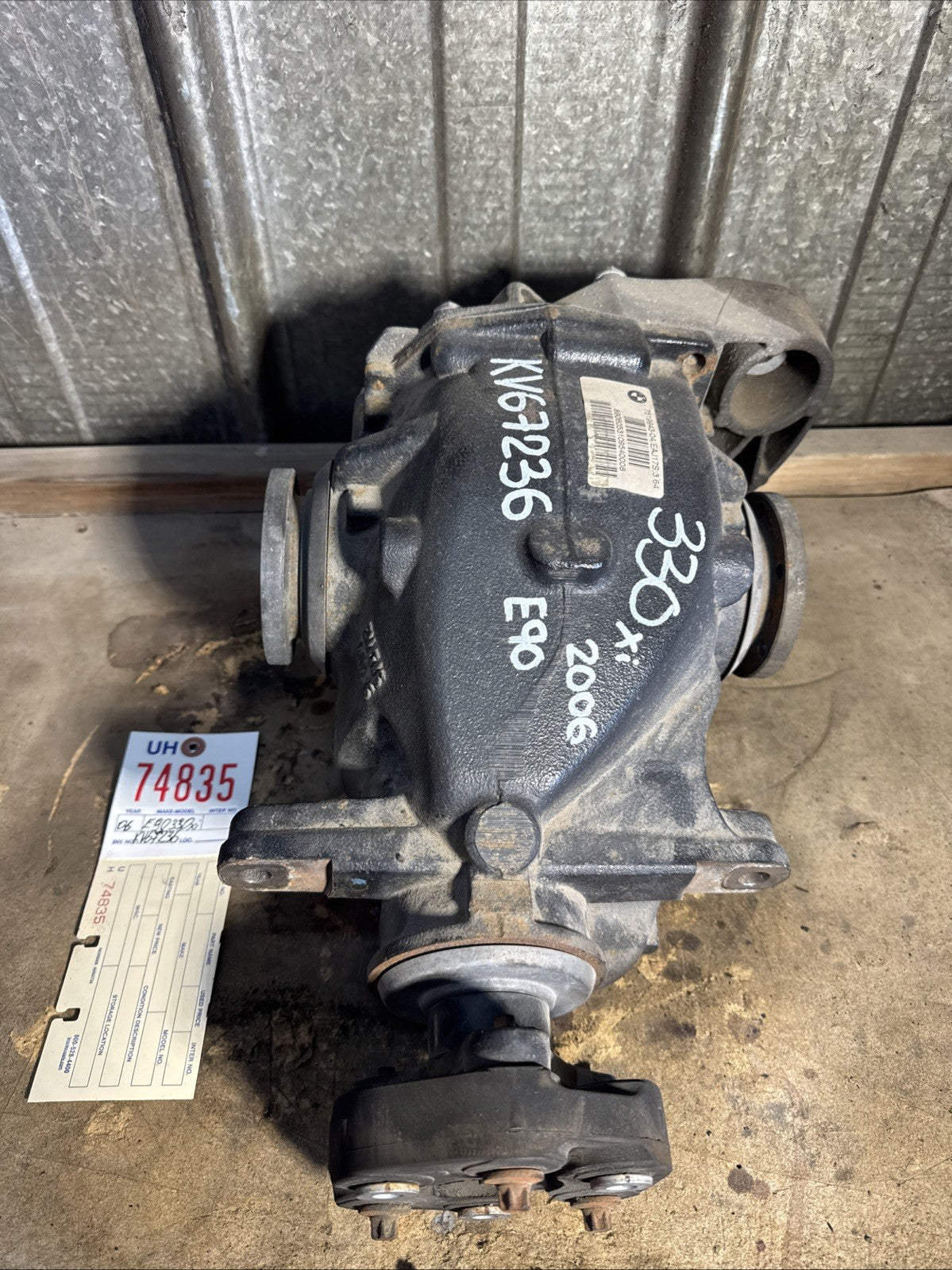 BMW REAR DIFFERENTIAL E90 SERIES 330Xi AUTOMATIC FINAL DRIVE 3.64 7519943
