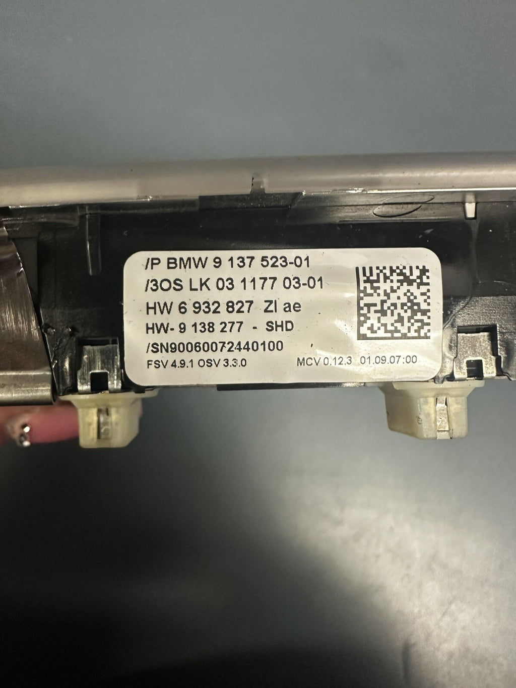 06-13 BMW E90 3 Series Front Upper Sunroof Interior Light Control Switch 9137523