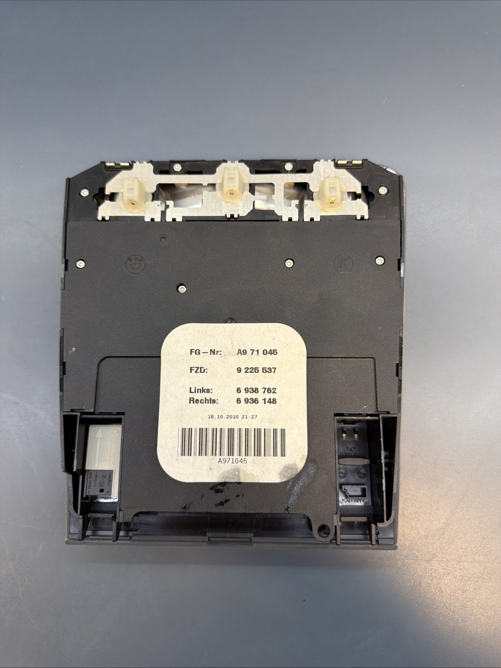 07-13 BMW E90 328i Overhead Dome Map Light Console 9225537 Oem