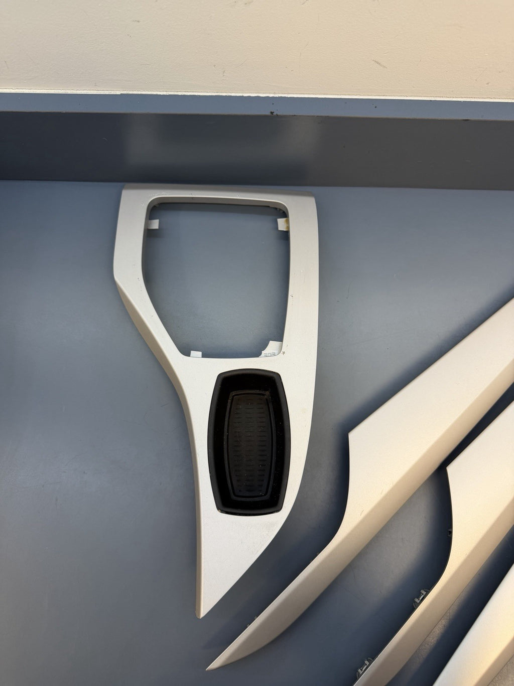 12-15 BMW E84 X1 Center Console Door Panel Interior Silver Trim Cover Set9252846