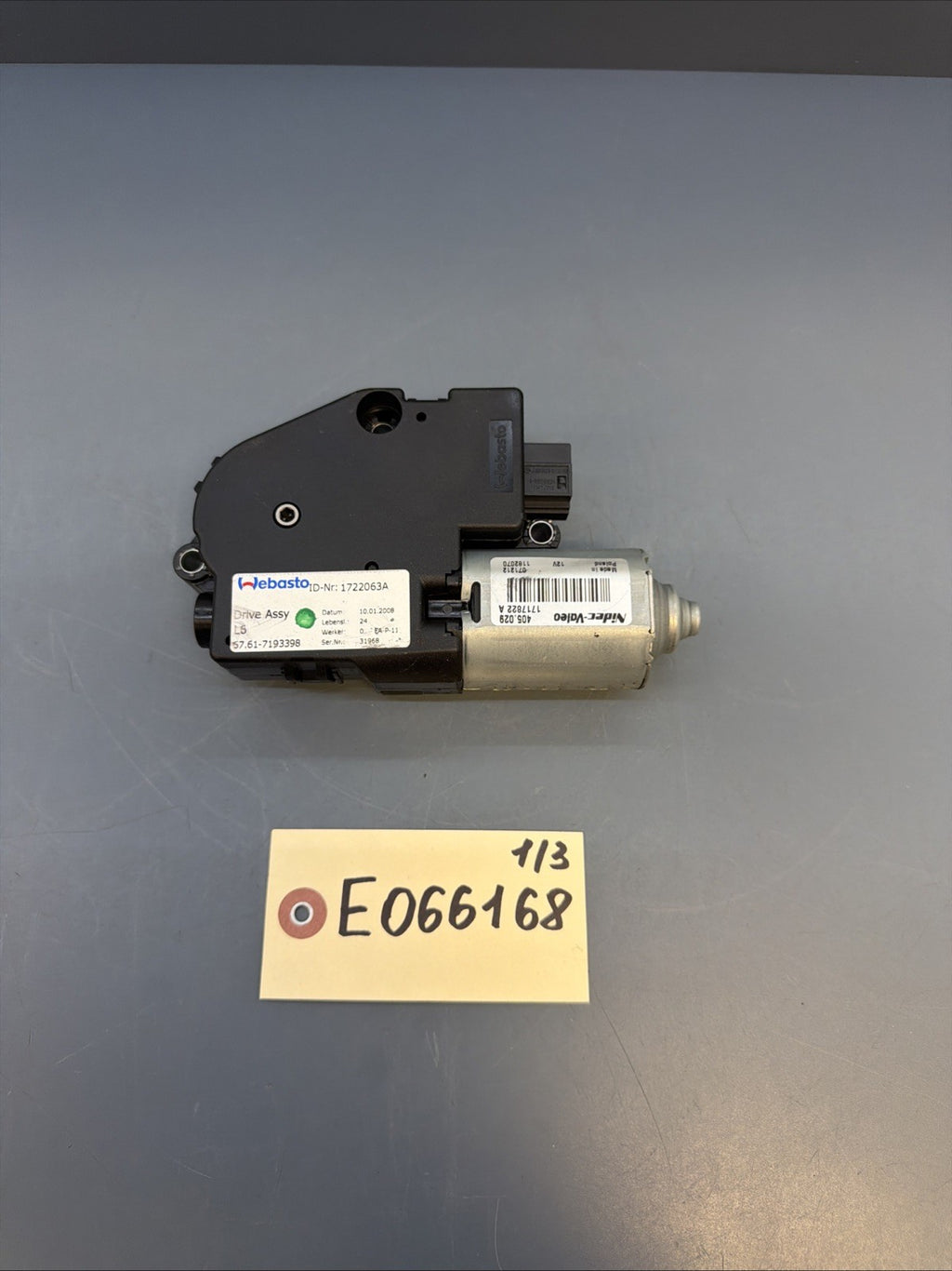 07-13 OEM BMW E90 E92 328 335 M3 Upper Sunroof Moon Roof Motor Unit 7193398