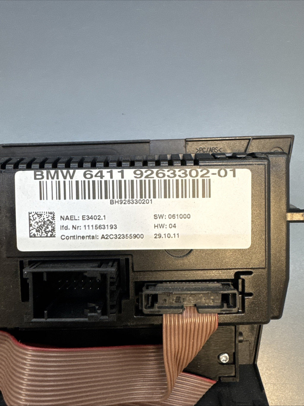 2011 BMW 328 Sdn Heater A/c Automatic Climate Temperature Control 9263302 10-12