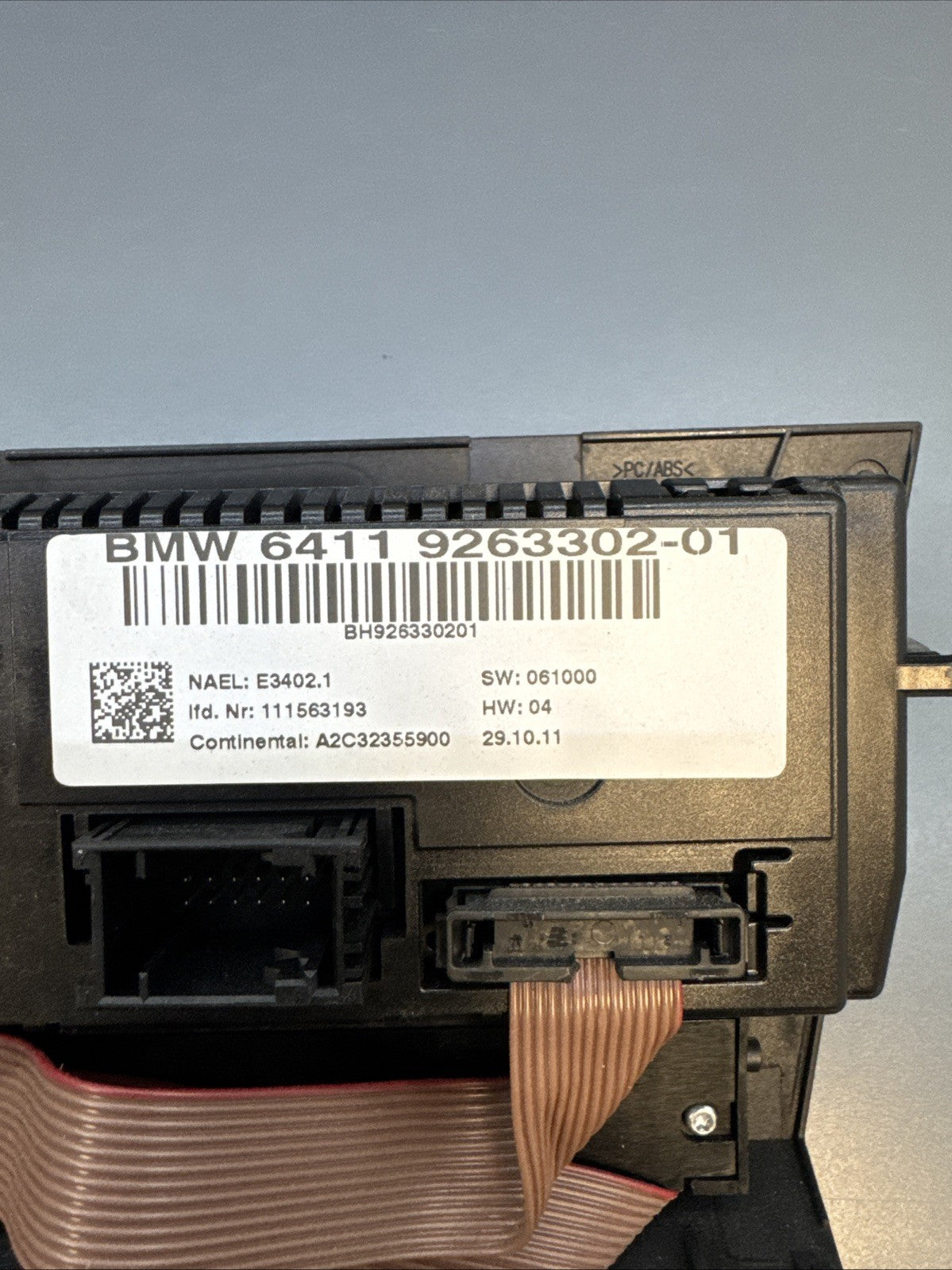 2011 BMW 328 Sdn Heater A/c Automatic Climate Temperature Control 9263302 10-12