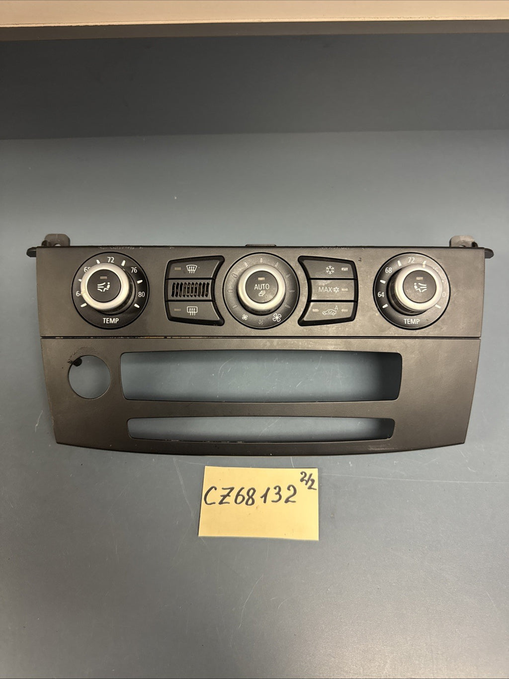 BMW E60 5 SERIES A/C HEATER TEMPERATURE CLIMATE CONTROL UNIT TRIM 6976362