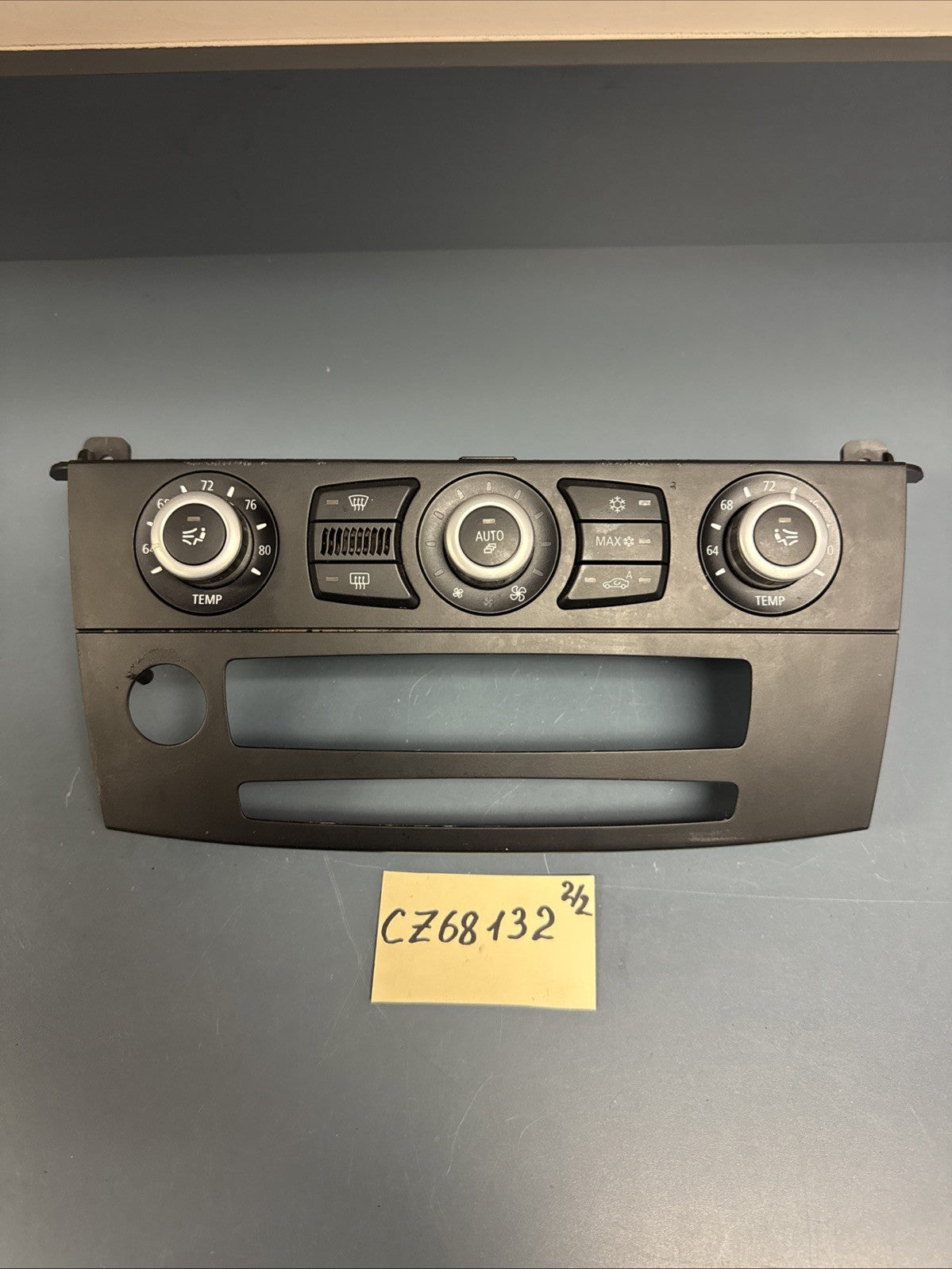 BMW E60 5 SERIES A/C HEATER TEMPERATURE CLIMATE CONTROL UNIT TRIM 6976362