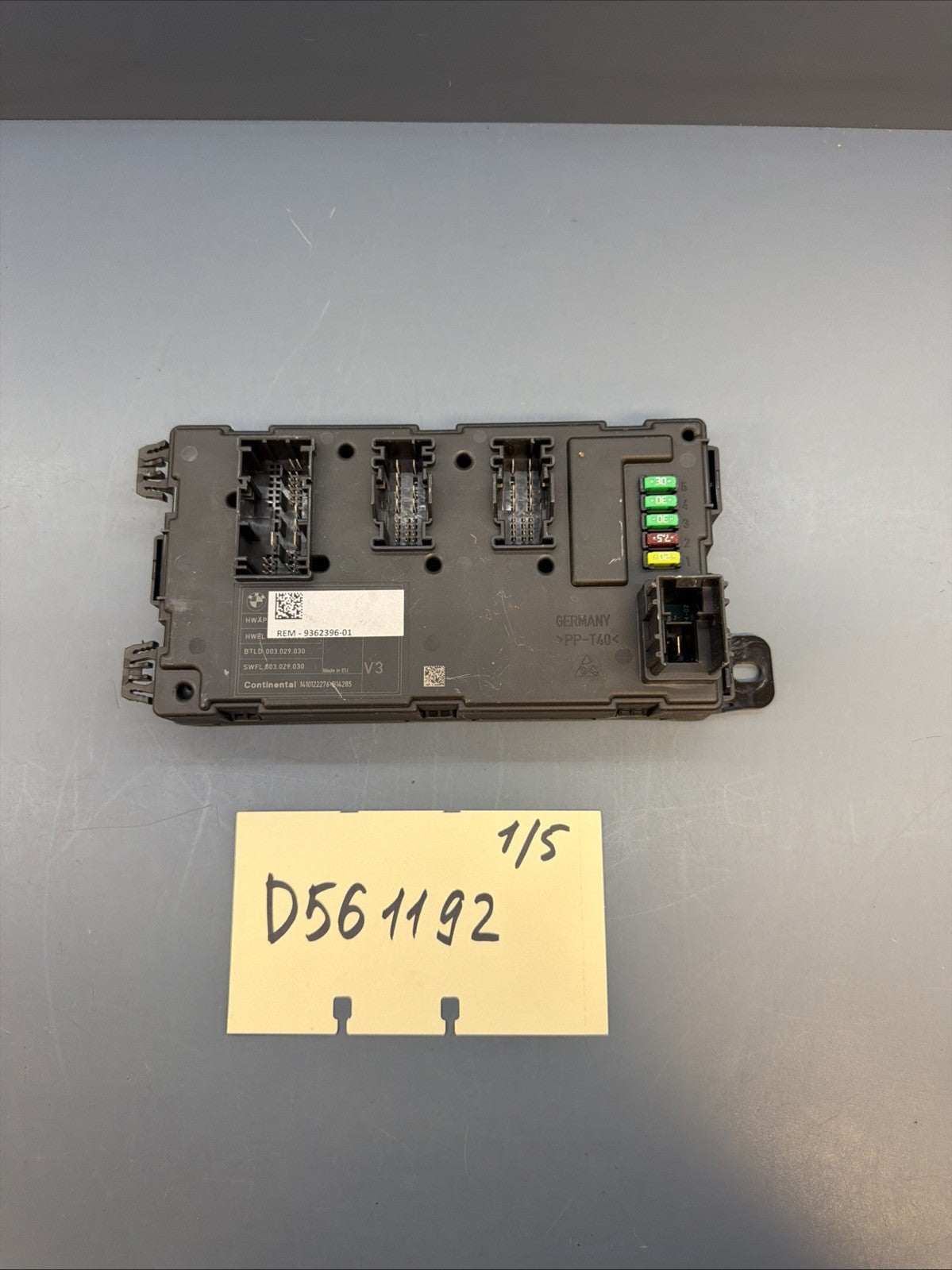 2012 - 2016 BMW F30 F34 320i 328i N20 Rear BCM Body Control Module OEM 9362396