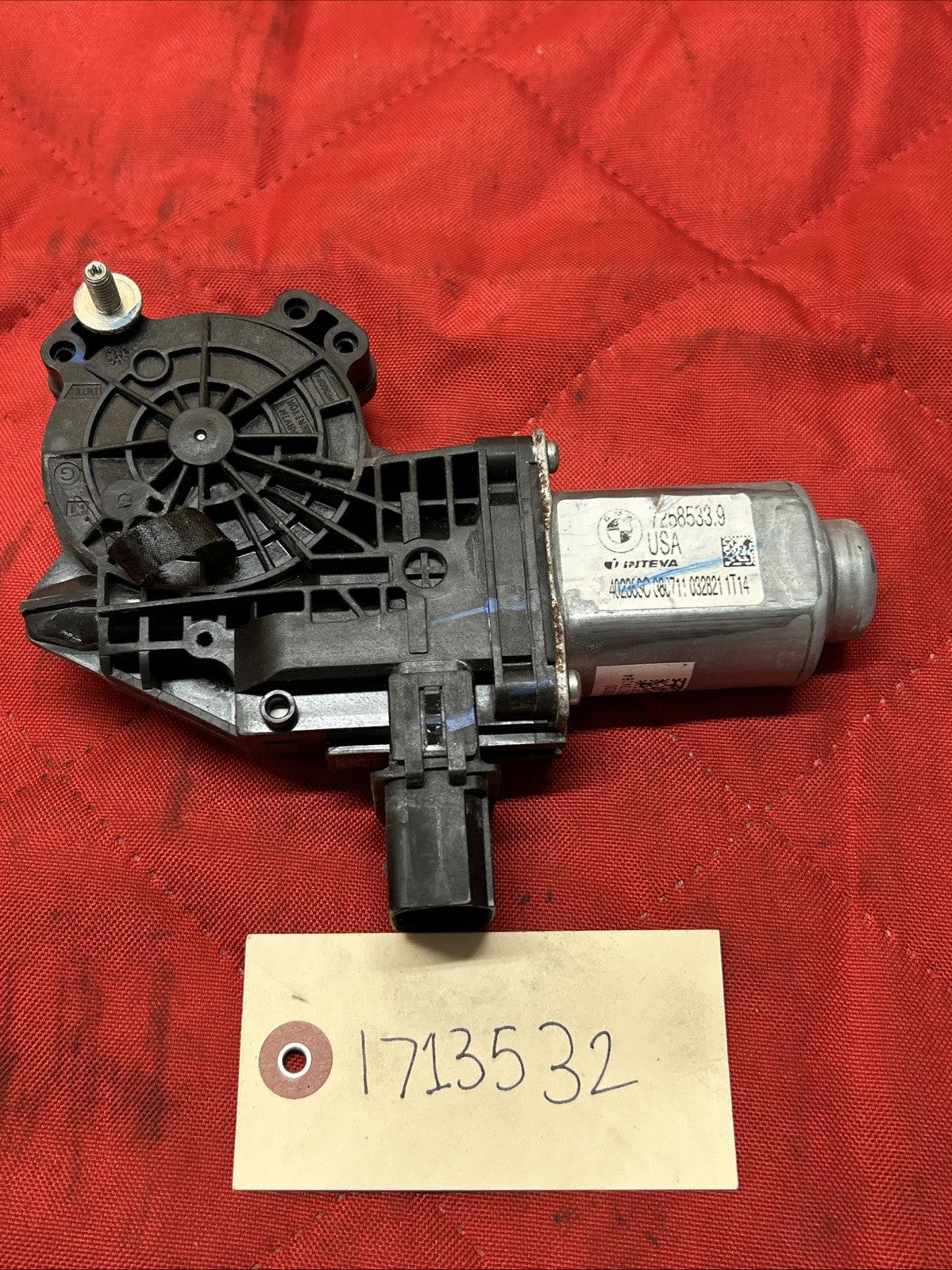 11-13 BMW X3 F25 Door Window Regulator Power Window Motor Front Left 7258533