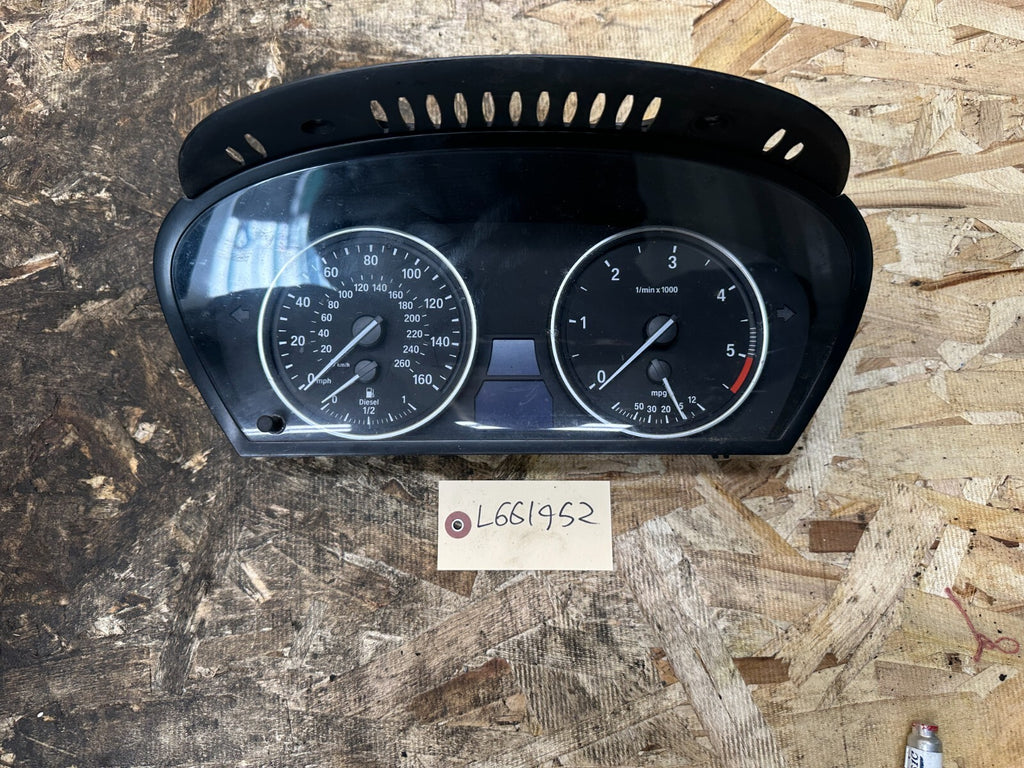 BMW 11-14 E70 X5 LCI INSTRUMENT GAUGE CLUSTER/SPEEDOMETER MPH BLACK OEM 9236822