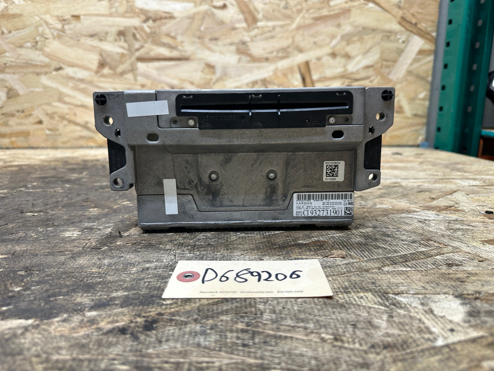 BMW 10-17 F10 5 SERIES CD PLAYER NAVIGATON AUDIO RADIO HEAD UNIT 9327319