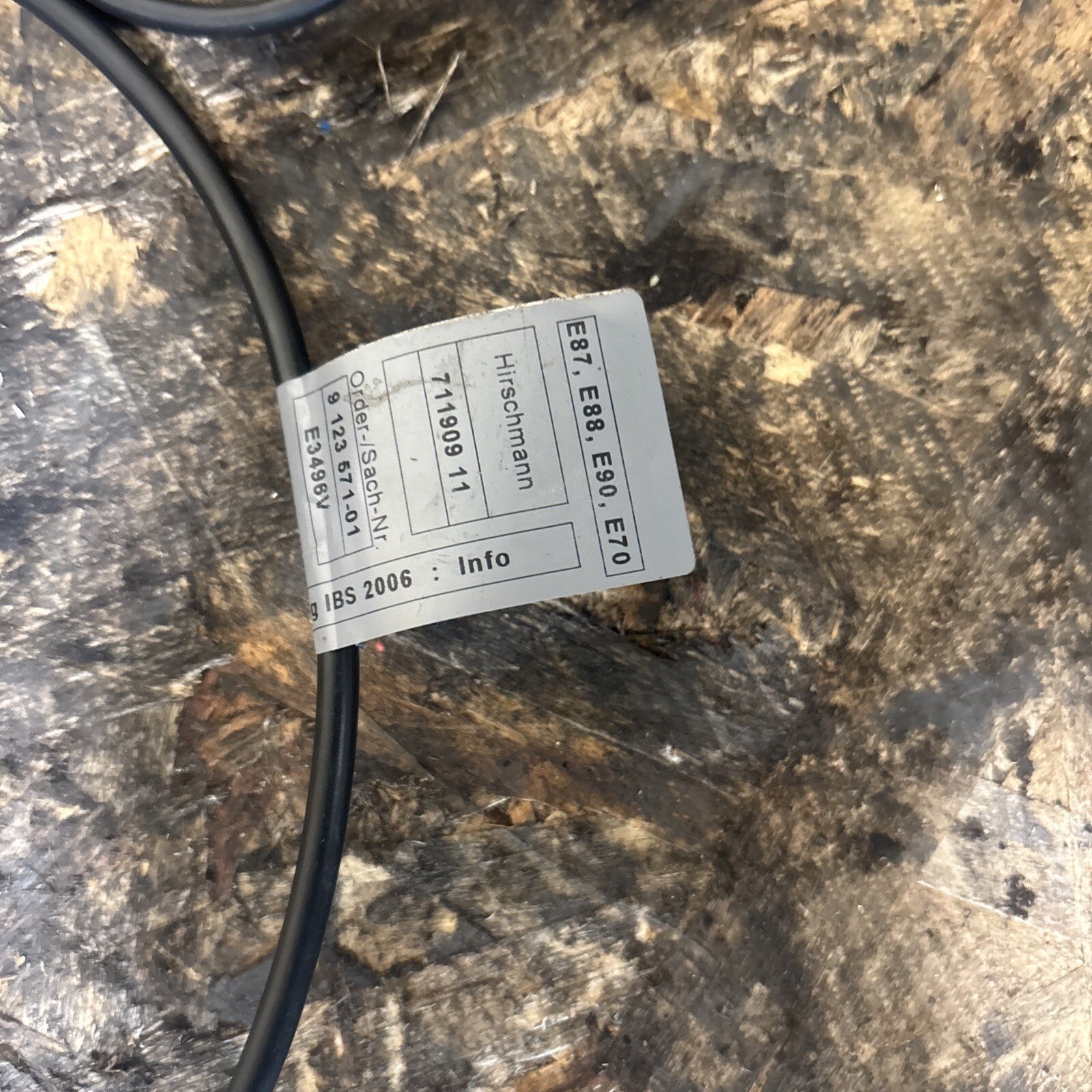 08-13 OEM BMW E82 E88 128 135 Battery Negative Cable Terminal IBS Ground 7599963