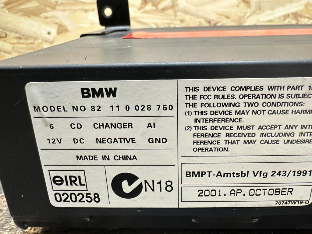 BMW 90-08 E36 E46 E39 E83 E53 E85 3/5 SERIES X3 X5 Z4 6 CD CHANGER+MAGAZINE