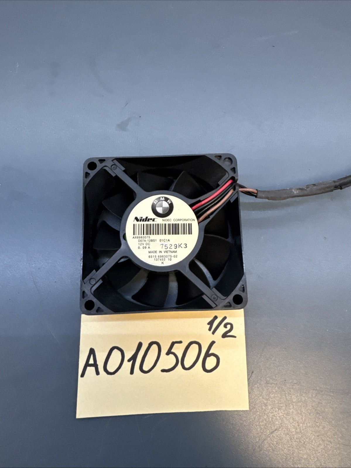 BMW E93 M3 M5 X5 X6 E60 E64 E82 E88 E90 E91 Amplifier Cooling Fan 6983075 OEM