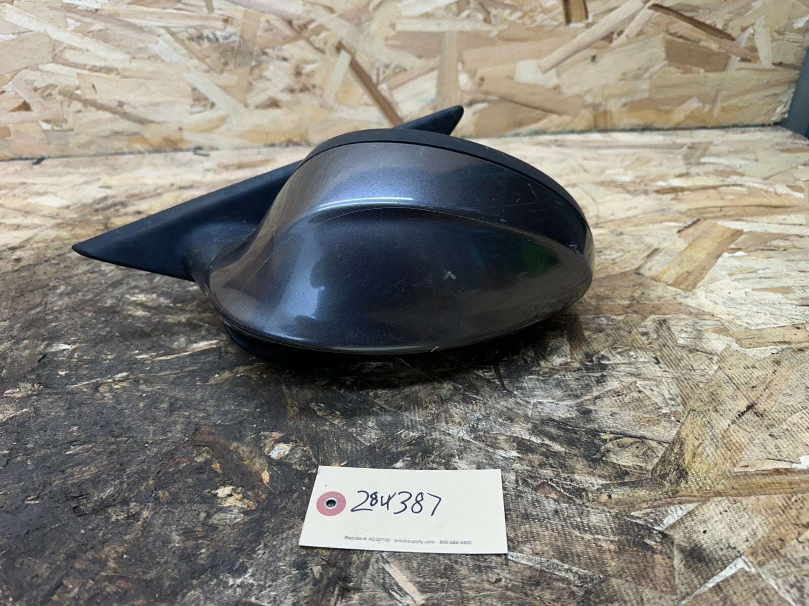 BMW 2006-2009 E90 3 SERIES LEFT DRIVER SIDE POWER MIRROR DARK GRAY OEM 7906930