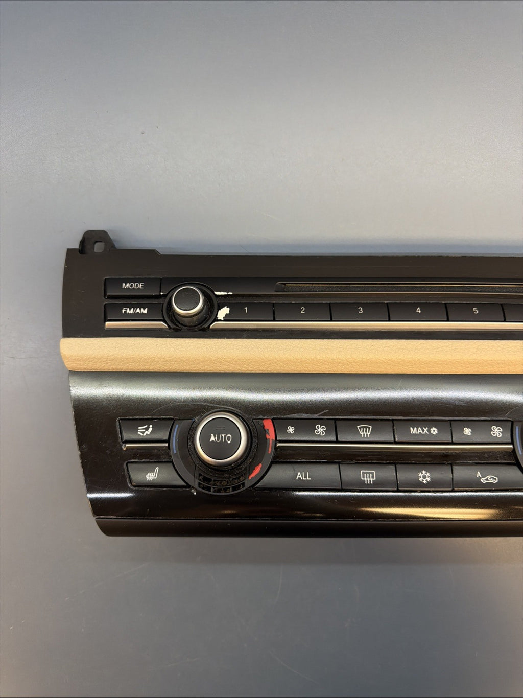 BMW 2010-2017 F10 5 SERIES AC HEATER CLIMATE CONTROL PANEL BLACK OEM 9241241