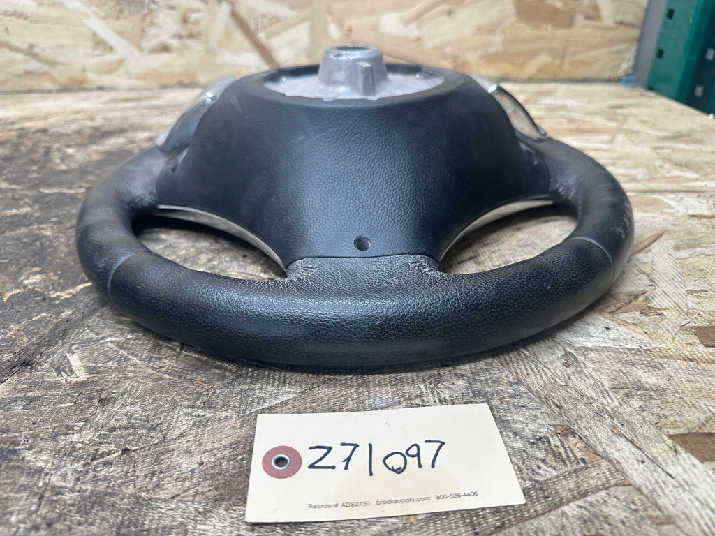 BMW 06-13 E90 3 SERIES BLACK LEATHER STEERING WHEEL W/ PADDLES OEM 3051626