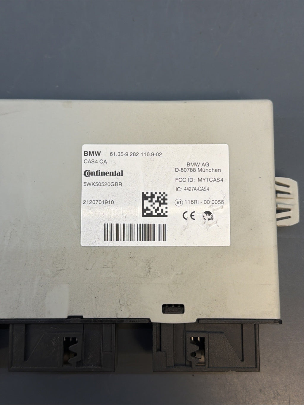 2011-13 BMW 535i ECM DME ECU ENGINE CAS4 MODULE KEY 7638781 0261S08148