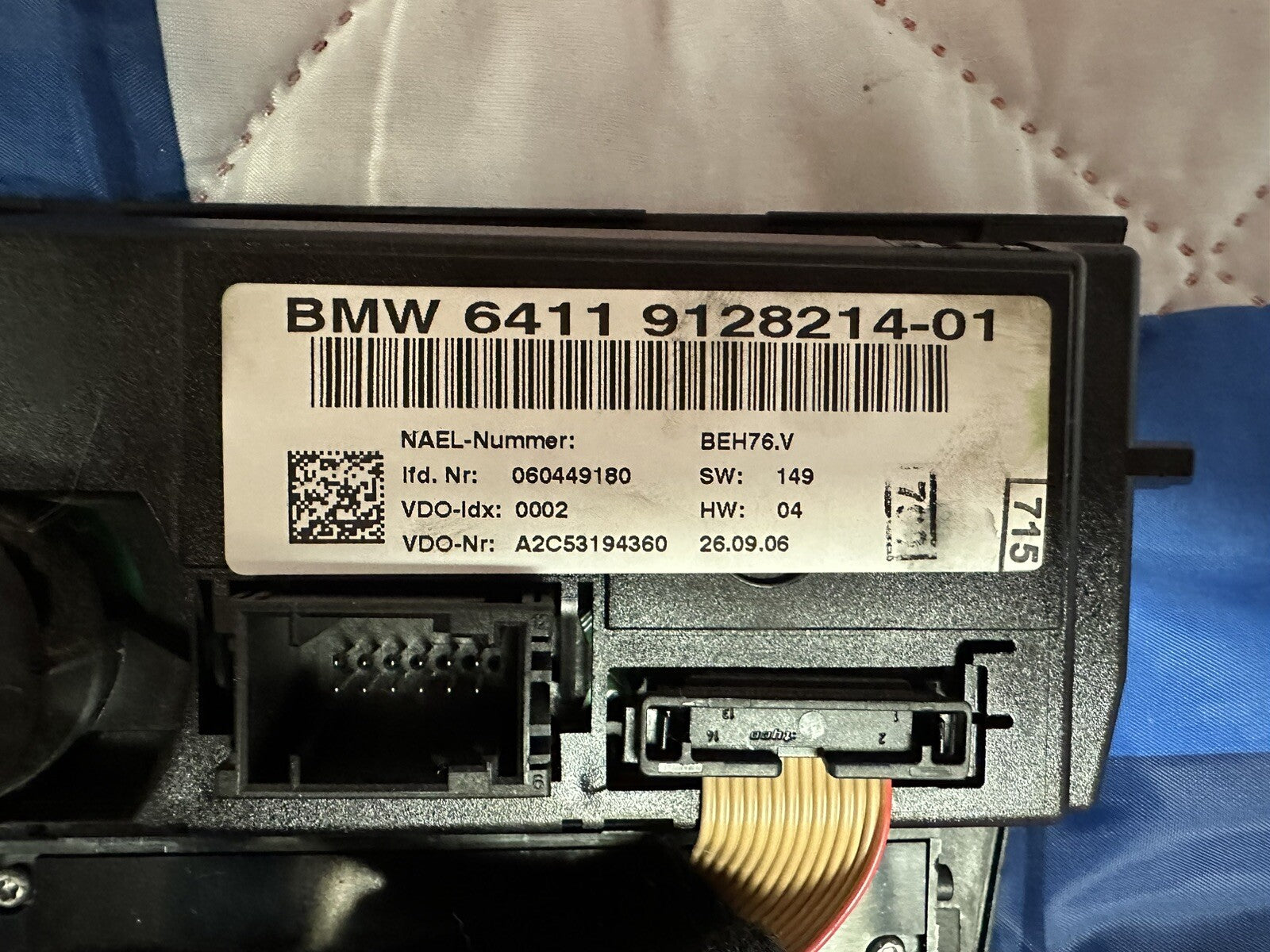 07-10 Fits BMW 335i 328i 3 Series AC Heater Climate Control Unit Panel 9128214