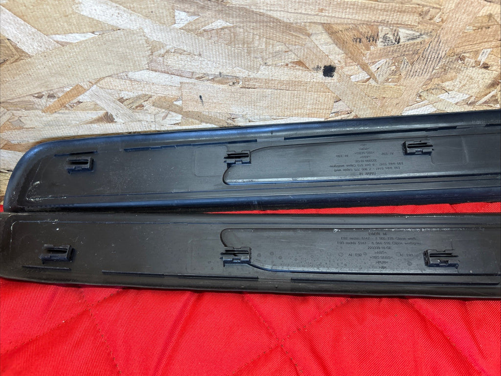 07-13 OEM BMW E92 E93 Door Sills Entrance Molding Trim Left Right 8042855/56