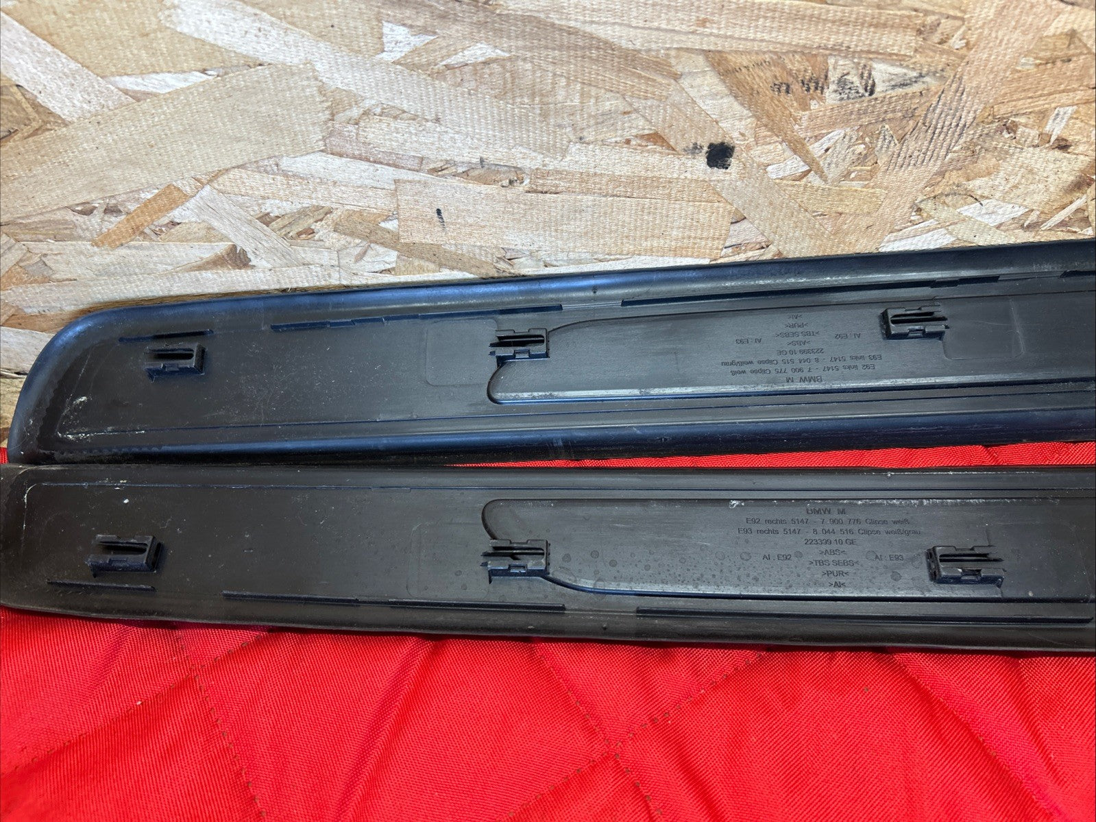 07-13 OEM BMW E92 E93 Door Sills Entrance Molding Trim Left Right 8042855/56