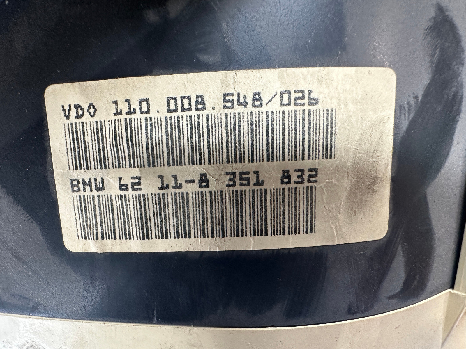 BMW 87-96 E34 5 SERIES SPEEDOMETER INSTRUMENT CLUSTER MPH OEM 8350524/8351832