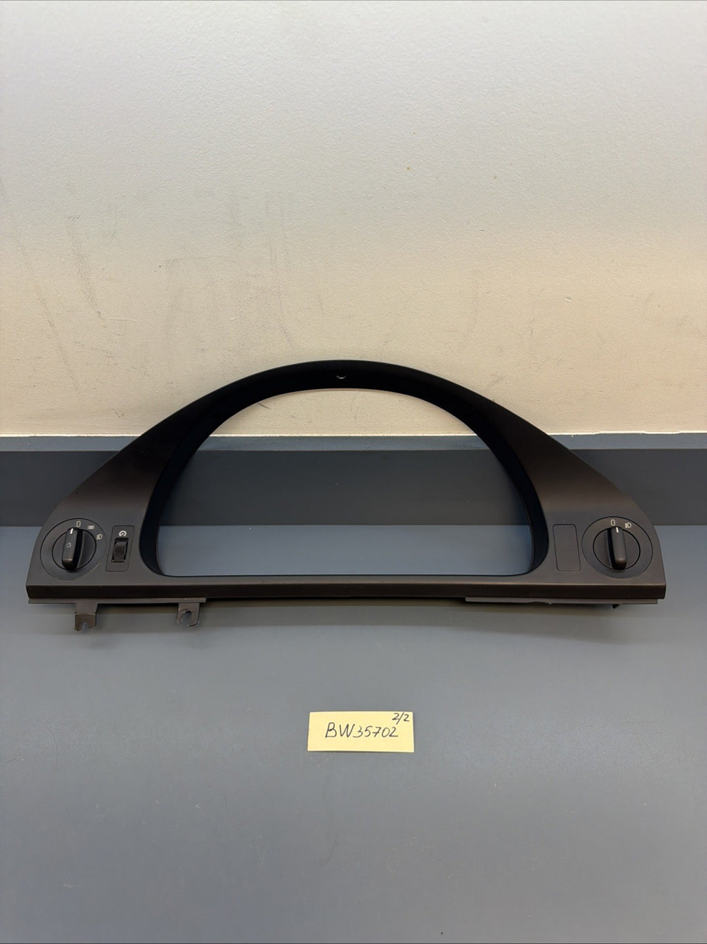 97-03 BMW E39 Speedometer Cluster Trim Bezel w/ Switches Black OEM 528i 540i