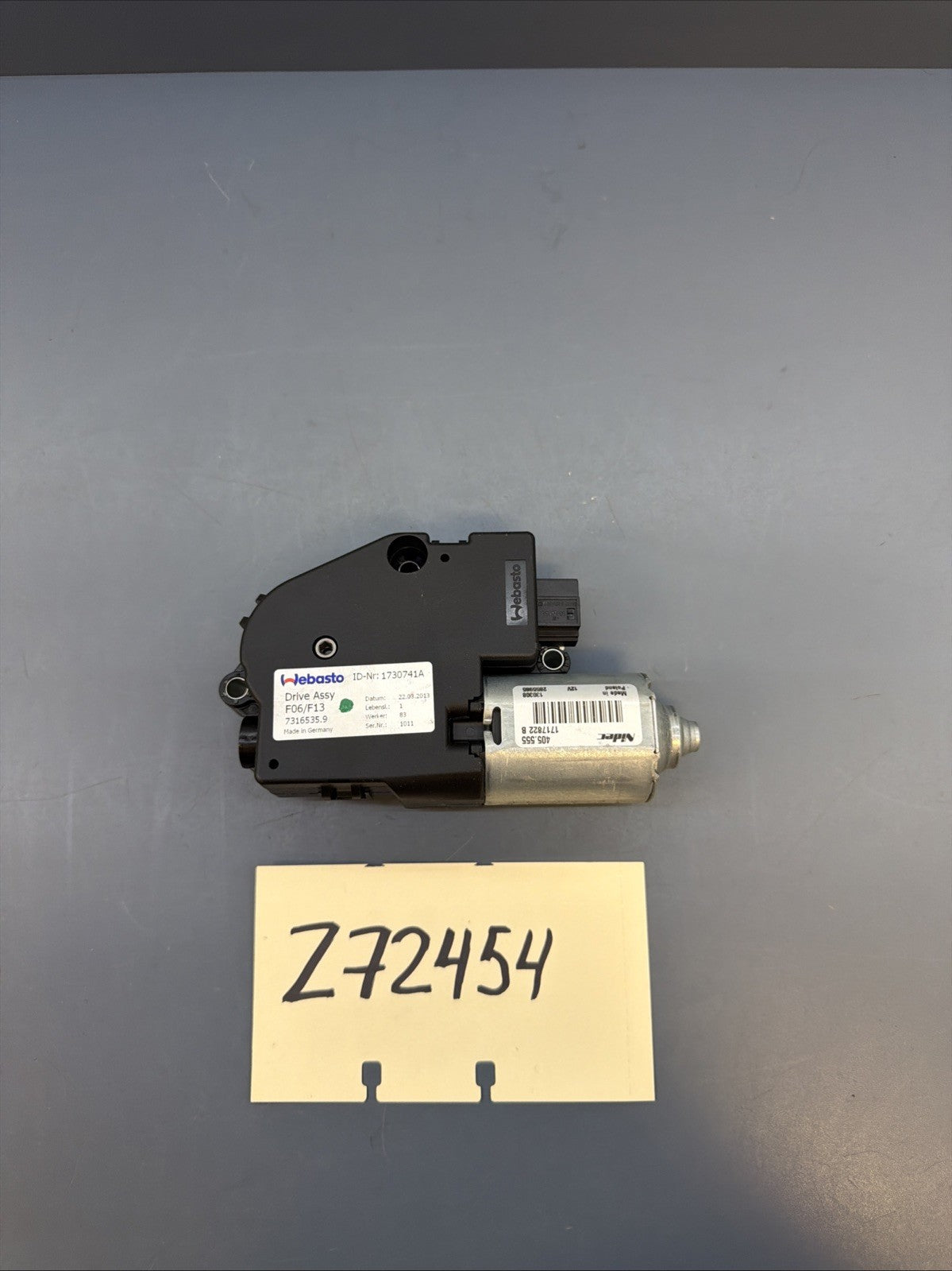 BMW F06 650i 640i Gran Coupe Sunroof Sun Roof Drive Motor 7316535 OEM