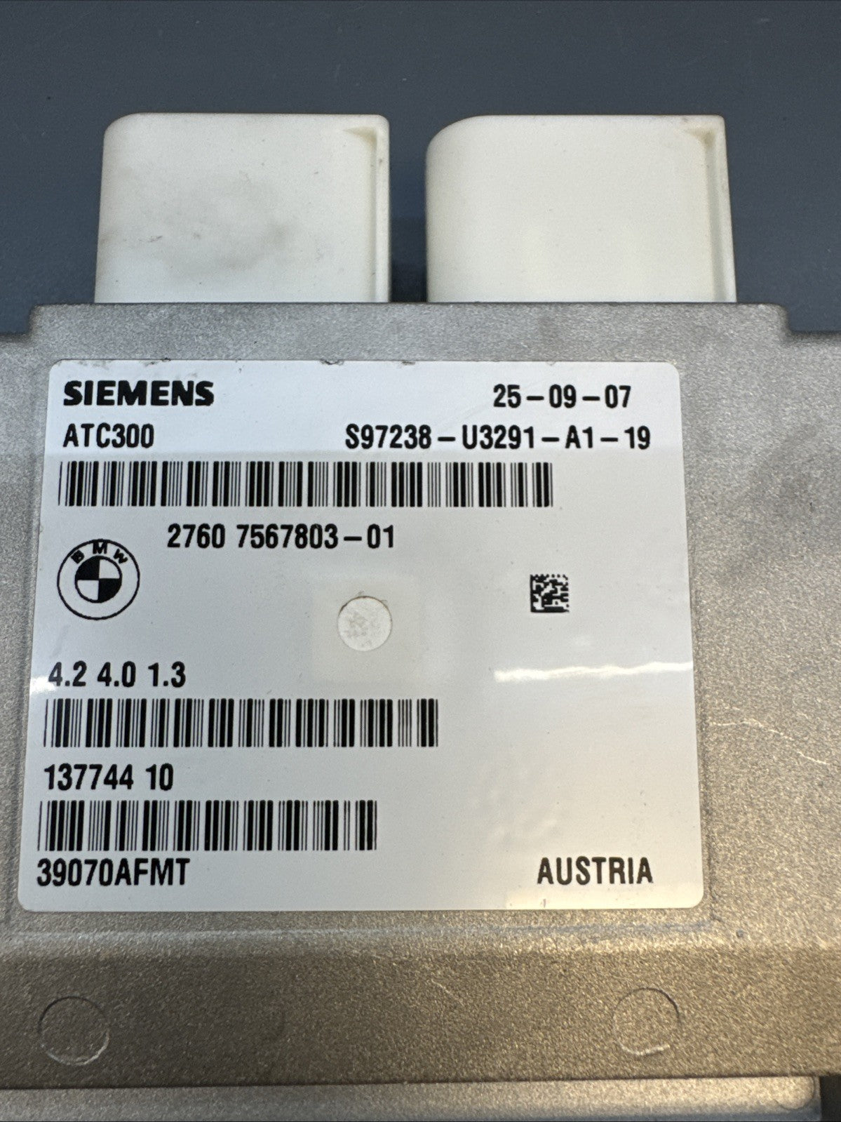 07-10 BMW 328XI xDRIVE AWD TRANSFER CASE CONTROL MODULE 7567803 OEM GENUINE