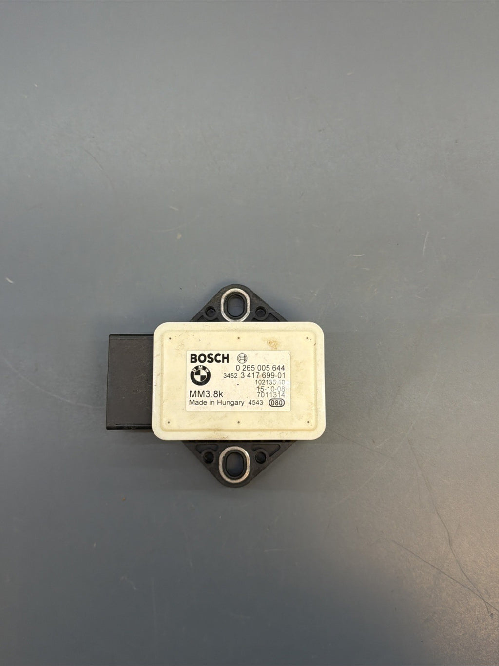 BMW 2003-2010 E83 ACCLERATION SPEED YAW RATE CONTROL SENSOR OEM 3417699