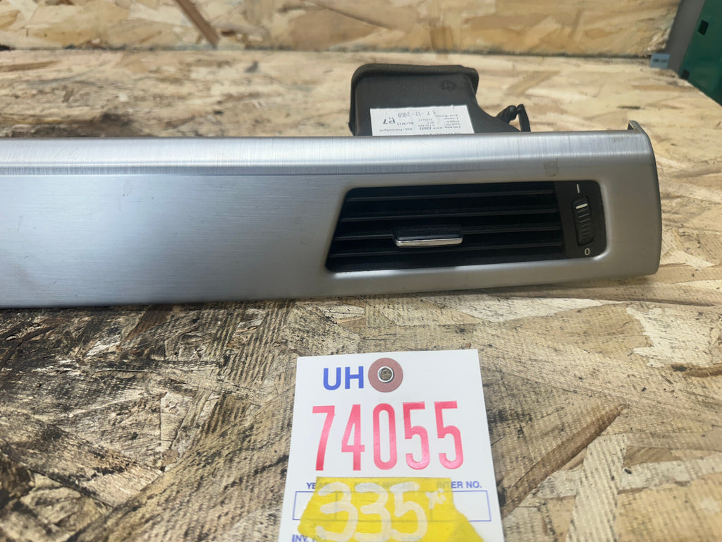BMW 05-13 E90 3 SERIES RIGHT DASH VENT TRIM ALUMINUM OEM 9147391