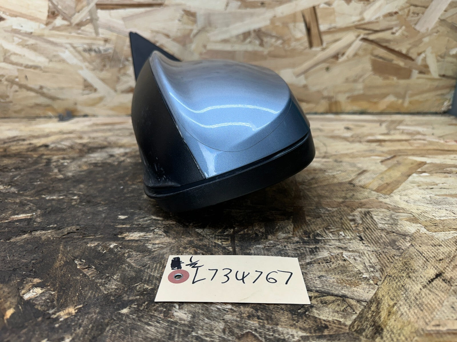 BMW 2011-2014 FRONT LEFT DRIVER SIDE VIEW POWER MIRROR BLUE OEM 7205445