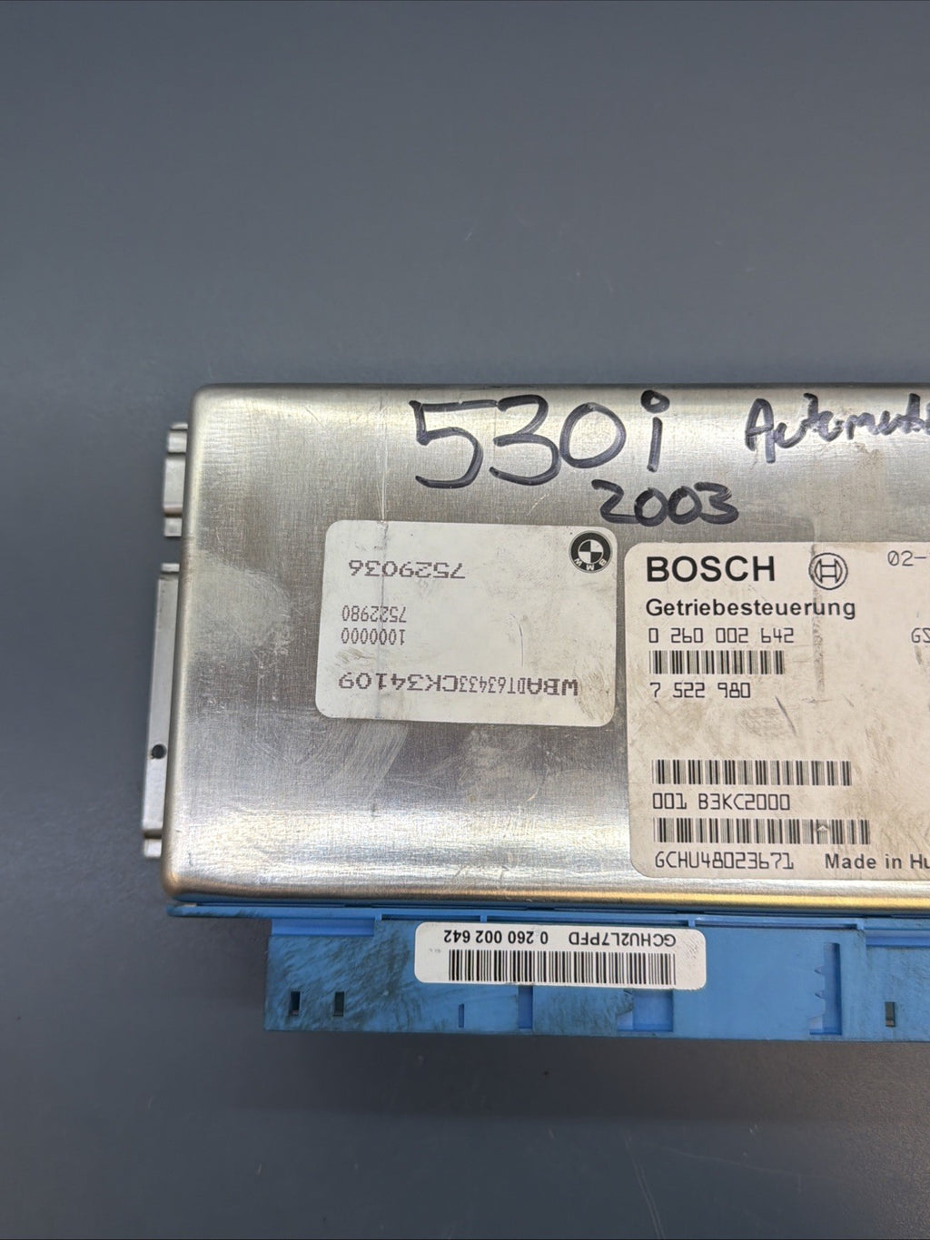 OEM Transmission Control Module TCM BMW 325Ci 325i 330Ci 330i 525i 530i 7522980